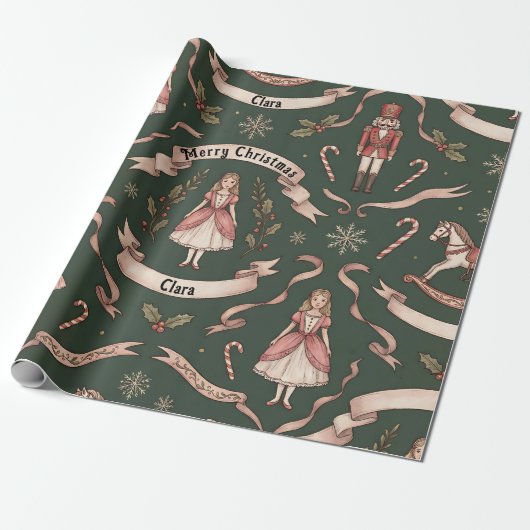 Papier Cadeau Casse-noisette Élégant (Déroulé)