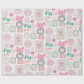 Papier Cadeau Casse-Noisette Groovy Rétro Pastel Noël (Plat)