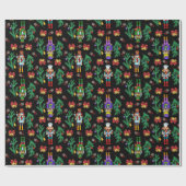 Papier Cadeau Casse-noisette royale et Motif de couronne (Plat)