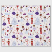 Papier Cadeau Casse-Noisettes Personnages Soldats Souris Jouets (Plat)