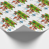 Papier Cadeau Casse-Noix, Clara, Souris King Ballet Noël (Coin)