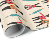 Papier Cadeau Casse-noix dansant le papier d'emballage (Coin rond)