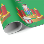 Papier Cadeau Casse-noix et bougies (Coin rond)