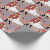 Papier Cadeau Casse-noix et danseuse de ballet à la mode (Coin)