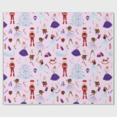 Papier Cadeau Casse-noix Jouets Ballerina Danseuses Sucres de ca (Plat)