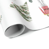 Papier Cadeau Casse-Noix Whimsical Avec Morceaux Et Flore (Coin rond)