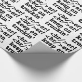 Papier Cadeau Casseur ! casseur ! continuez à rouler // Code HTM (Coin)