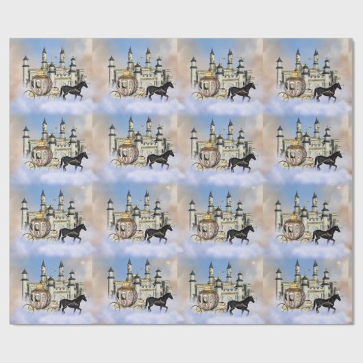 Papier Cadeau Castle Clouds Fairy Tale (Plat)
