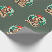 Papier Cadeau Castor Eager de Noël (Coin)