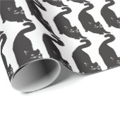 Papier Cadeau Cat (Coin rond)