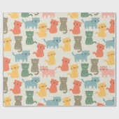 Papier Cadeau Cat (Plat)