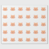Papier Cadeau Cat Anniversaire Art pour enfants (Plat)