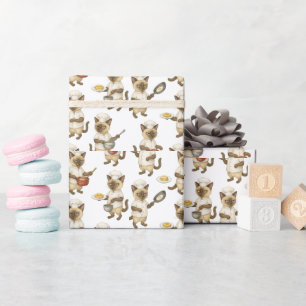 Papier Cadeau Cat Chef is cuisine Breakfast