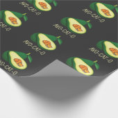 Papier Cadeau Cat Dormant Avocado Cute Animal Pun (Coin)