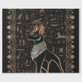 Papier Cadeau Cat égyptien - Bastet (Plat)