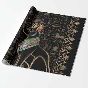 Papier Cadeau Cat égyptien - Bastet