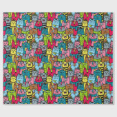 Papier Cadeau Cat et kitten (Plat)