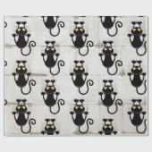 Papier Cadeau Cat Falling down fun dessin personnage (Plat)