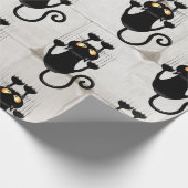 Papier Cadeau Cat Falling down fun dessin personnage (Coin)