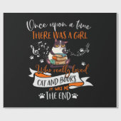 Papier Cadeau Cat lovers | Who Really Loved Cat & Books Lovers (Plat)