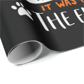 Papier Cadeau Cat lovers | Who Really Loved Cat & Books Lovers (Coin rond)