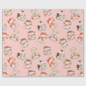 Papier Cadeau Cat Maneki Neko Motif (Plat)