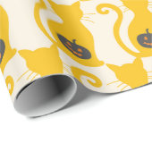 Papier Cadeau Cat o Lantern (Coin rond)