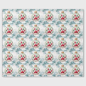 Papier Cadeau Cat PAW pour Noël (Plat)