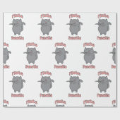 Papier Cadeau Cat Playing Flute Fanatic Funny Music Lover (Plat)