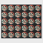 Papier Cadeau Cat Ramen Japanese Art Vintage Style (Plat)