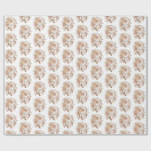 Papier Cadeau Catcher Brown Floral Dream (Plat)