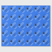 Papier Cadeau Catégorie 2020 Grad | Bleu (Plat)