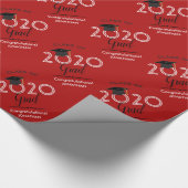 Papier Cadeau Catégorie 2020 Grad | Rouge (Coin)