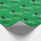 Papier Cadeau Catégorie 2020 Grad | Vert (Coin)