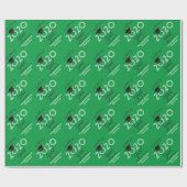 Papier Cadeau Catégorie 2020 Grad | Vert (Plat)