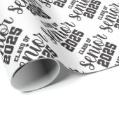 Papier Cadeau Catégorie de seniors 2025 (Coin rond)