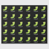 Papier Cadeau Caterpillar Funny Bug Pun Dark BG (Plat)