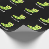 Papier Cadeau Caterpillar Funny Bug Pun Dark BG (Coin)