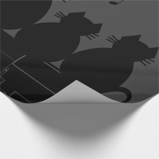 Papier Cadeau Caterwaul au clair de lune (Coin)