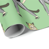 Papier Cadeau catgirl (Coin rond)