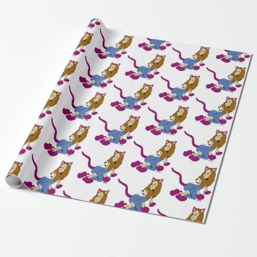 Papier Cadeau catgirl (Déroulé)