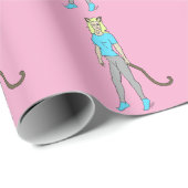 Papier Cadeau catgirl (Coin rond)