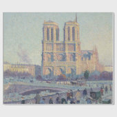 Papier Cadeau Cathédrale Notre-Dame Paris France Peinture classi (Plat)