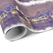 Papier Cadeau Cathédrale Saint-Paul par peinture de nuit (Coin rond)