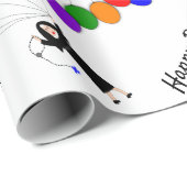 Papier Cadeau Catholique Nun Anniversaire Tissue Paper ll (Coin rond)