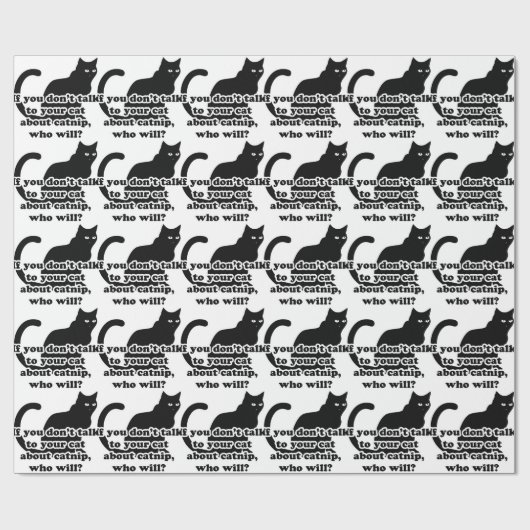 Papier Cadeau Catnip (Plat)