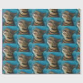 Papier Cadeau Catnip Cat (Plat)