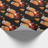 Papier Cadeau Cats inside space tacos (Coin)
