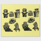 Papier Cadeau Cats Kittens Animaux de compagnie Illustrations d' (Plat)