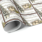 Papier Cadeau Catsmas vintages (Coin rond)